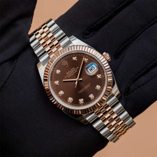 Rolex Datejust Rosegold Gold Diamond